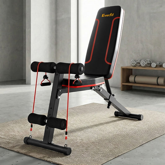 Steel Adjustable Fid Weight Bench Fitness Flat Incline Gym Frame
