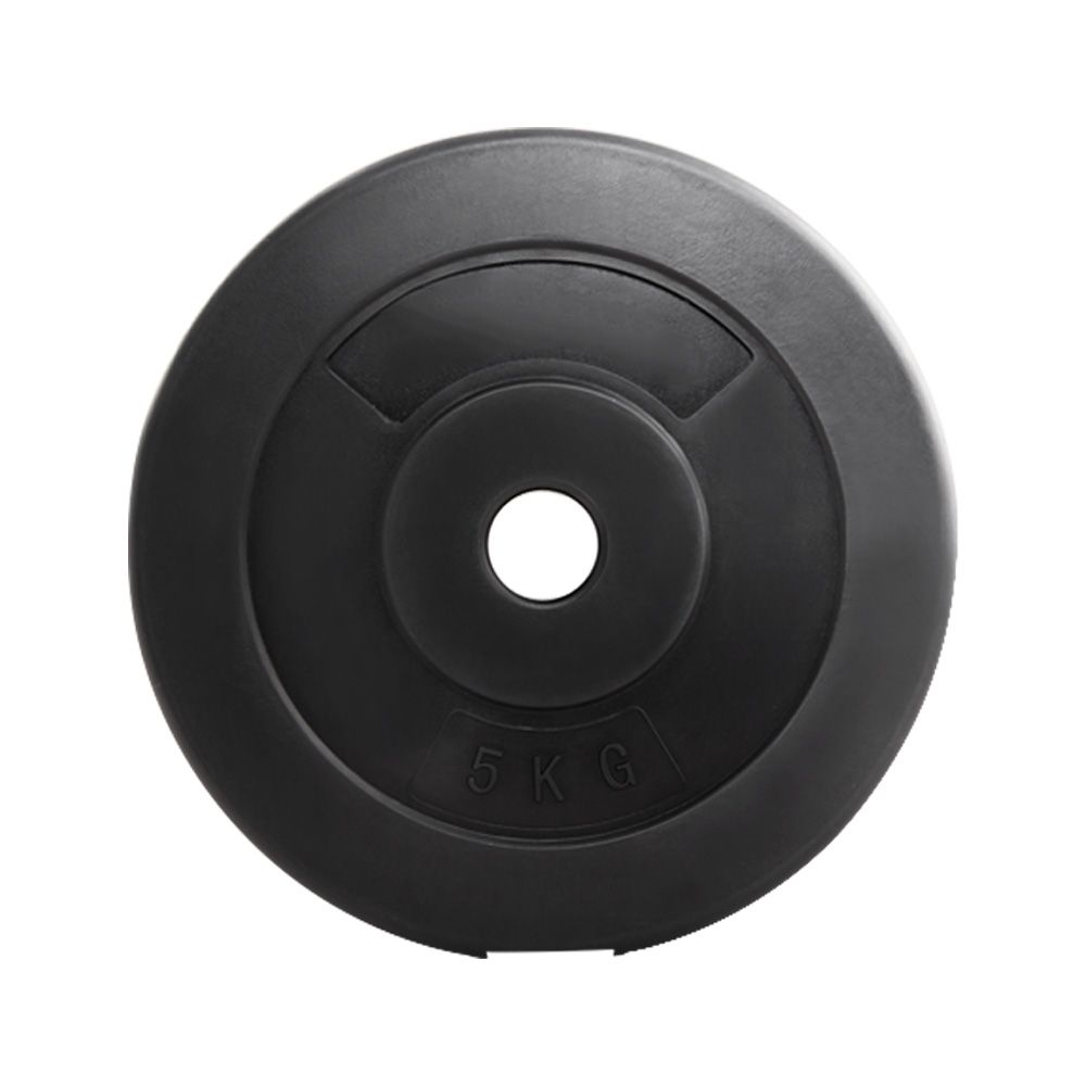 Barbell Weight Plates Set of 2 - 5KG Standard Home Gym Press Fitness Exercise Rubber