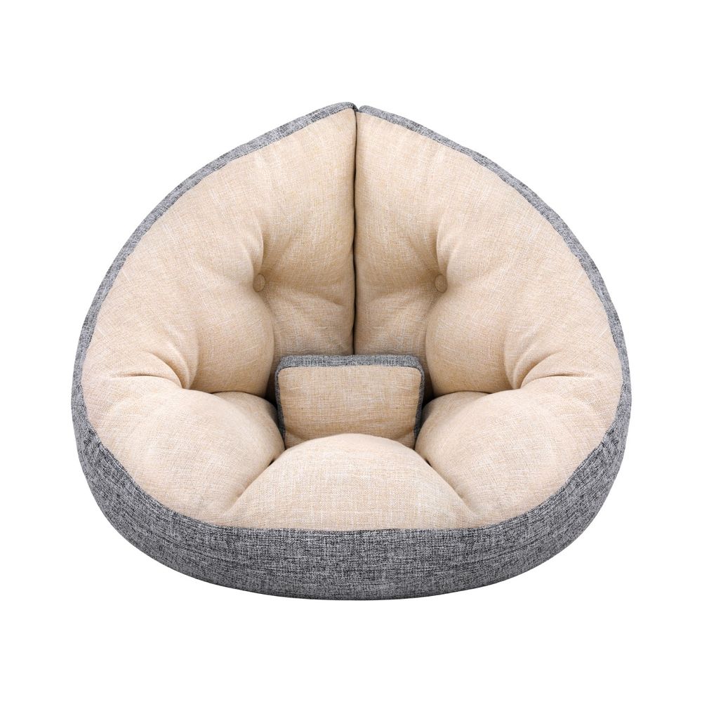 Floor Lounge Sofa Bed Chair Foldable Washable - Beige