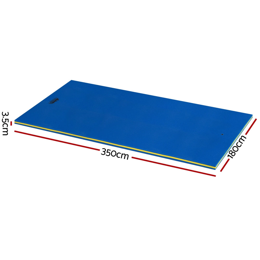 Floating Water Mat Foam Pad Swimming Pool Platform 3.5m x 1.8m - Blue