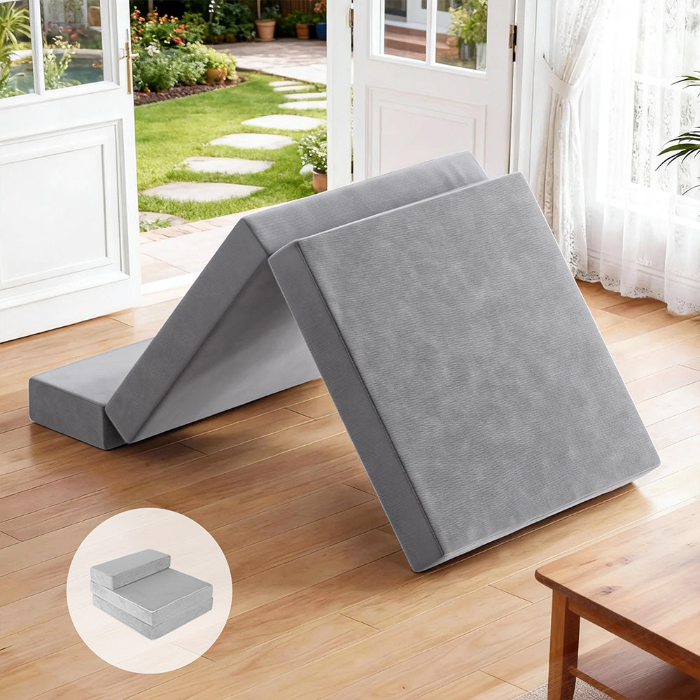 Folding Foam Mattress Portable Sofa Bed Lounge Chair