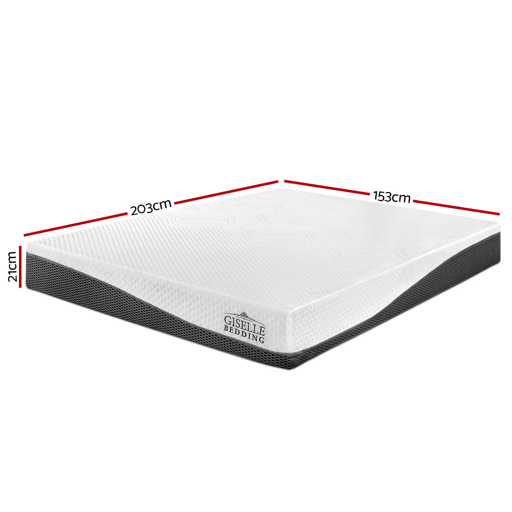 Bedding Queen Size Memory Foam Mattress Cool Gel - Without Spring