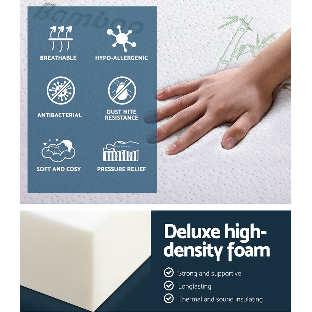 Portable Mattress Folding Foldable Foam Floor Bed Tri-Fold 180cm