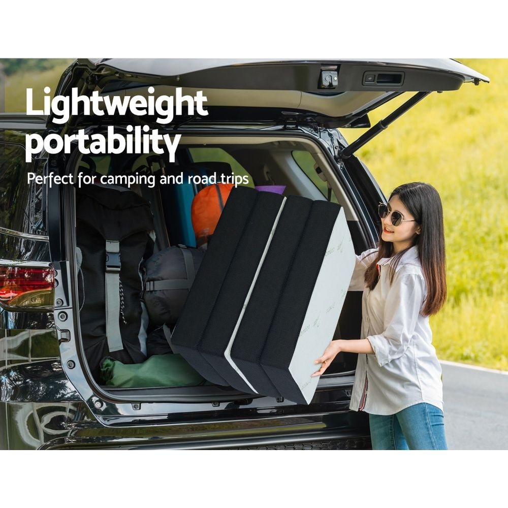 Portable Mattress Folding Foldable Foam Floor Bed Tri-Fold 180cm