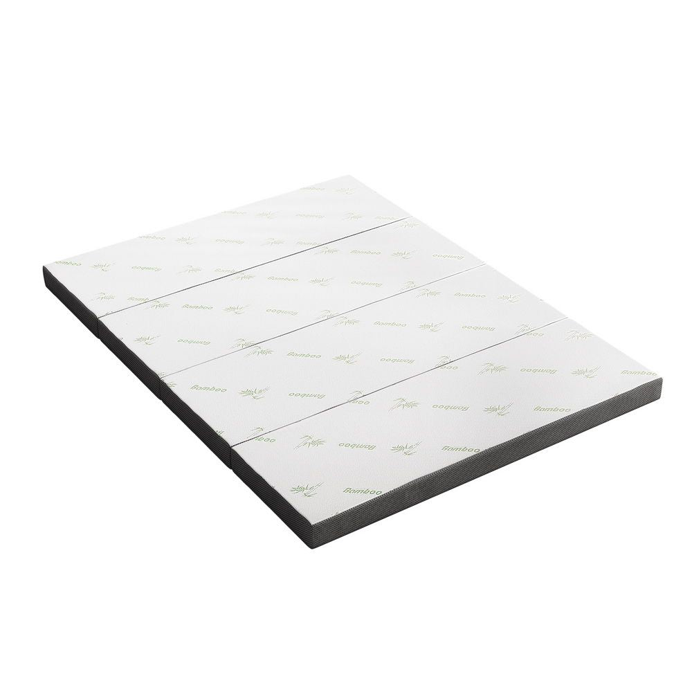 Foldable Mattress Foam Bamboo Bedding Queen
