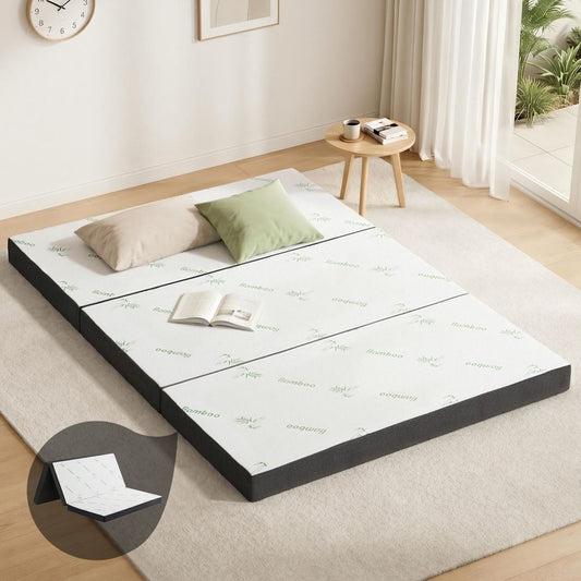 Double mattress Foldable Folding Foam Bamboo giselle bedding