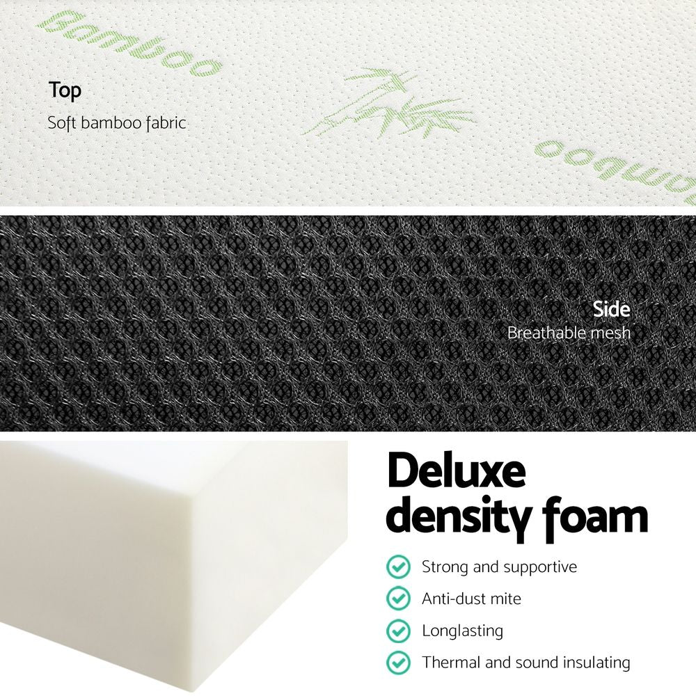Foldable Mattress Folding Foam Double Bamboo Mfm Trio Bam Bedding