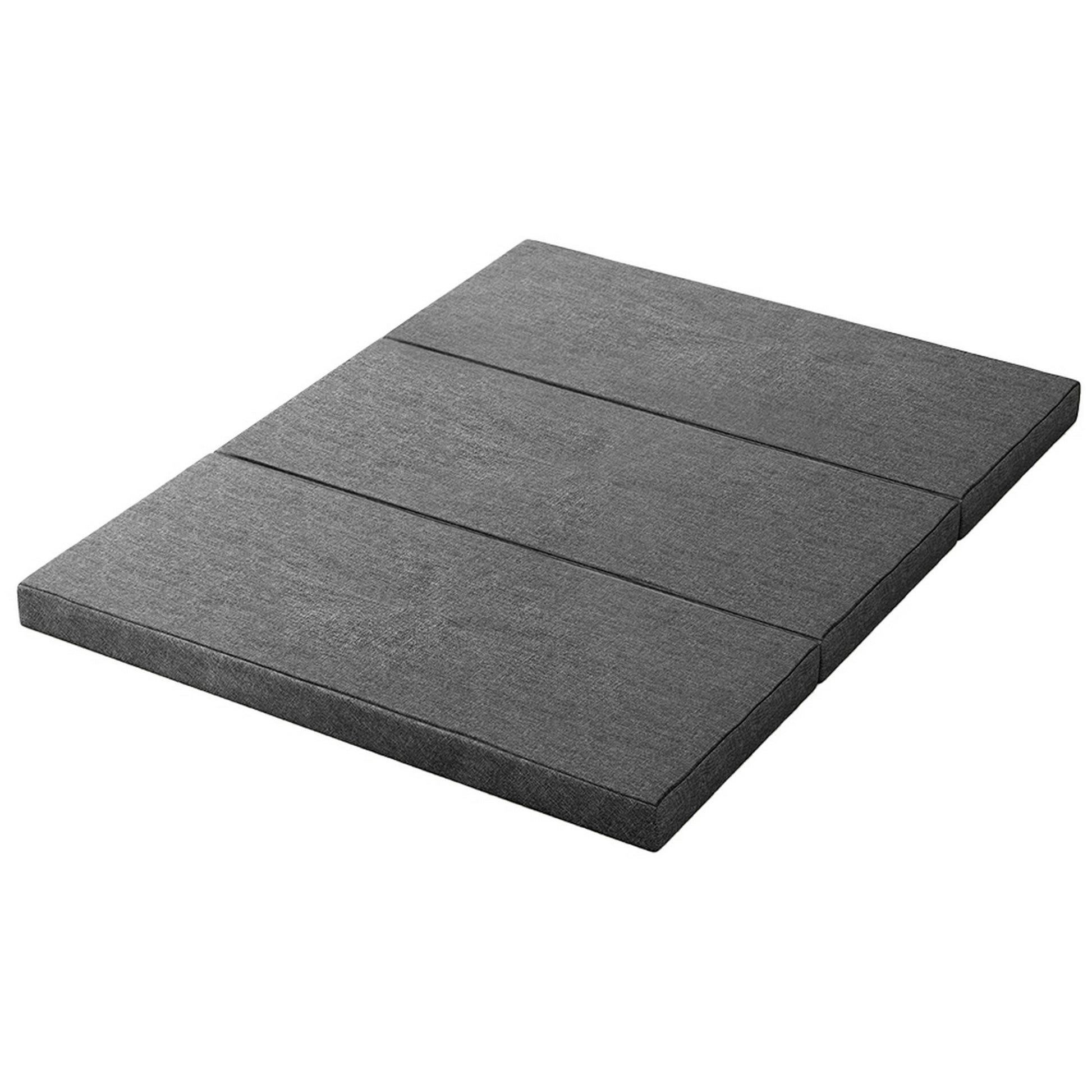 Foldable Mattress Bedding Folding Foam with Queen Grey
