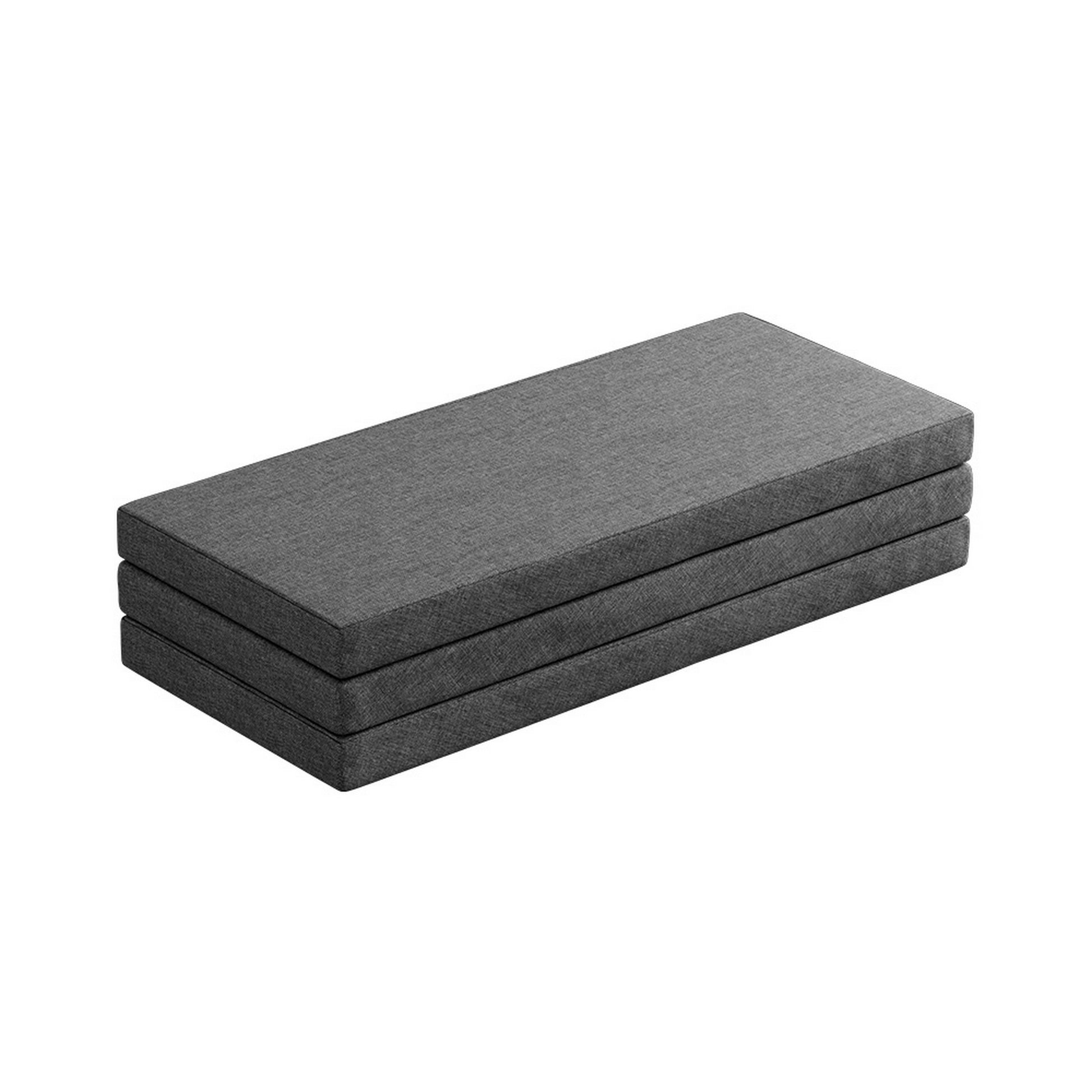 Foldable Mattress Bedding Folding Foam Queen Grey