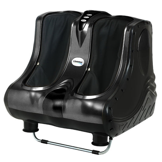 Foot Massager Shiatsu Ankle/Calf Leg, Kneading Rolling, Black