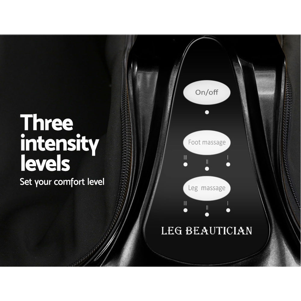 Foot Massager Shiatsu Ankle/Calf Leg, Kneading Rolling, Black