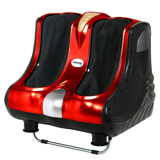 Foot Massager Shiatsu Ankle/Calf Leg, Circulation Enhancer, Red