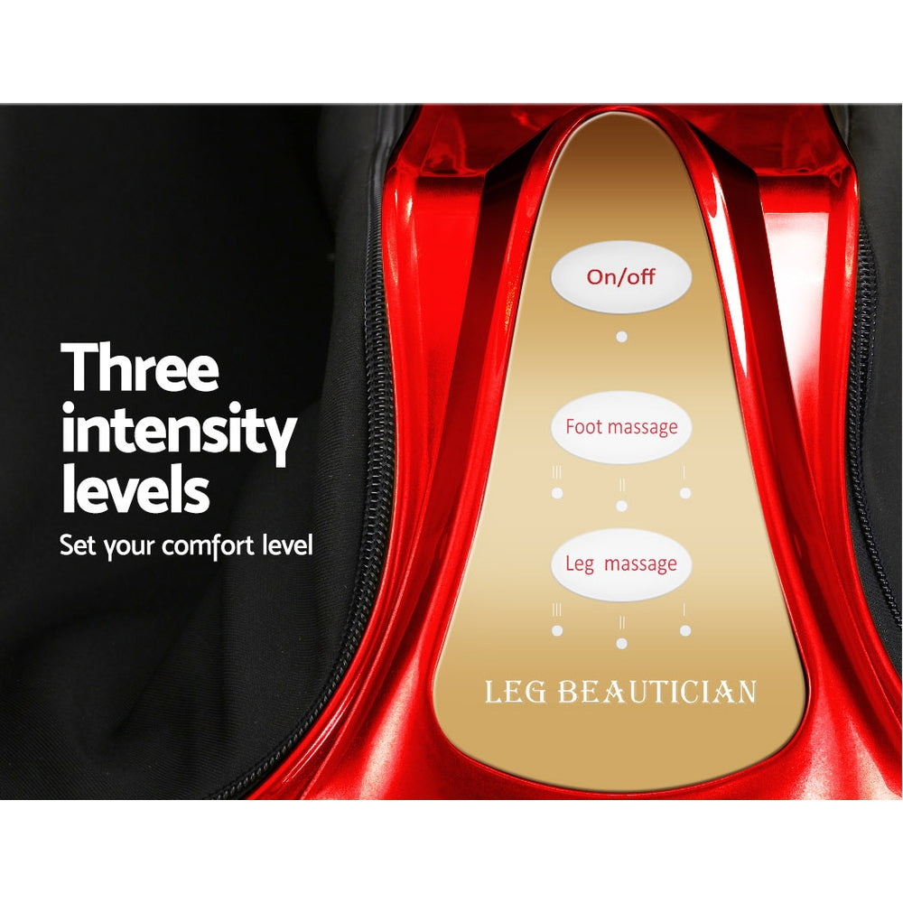 Foot Massager Shiatsu Ankle/Calf Leg, Circulation Enhancer, Red