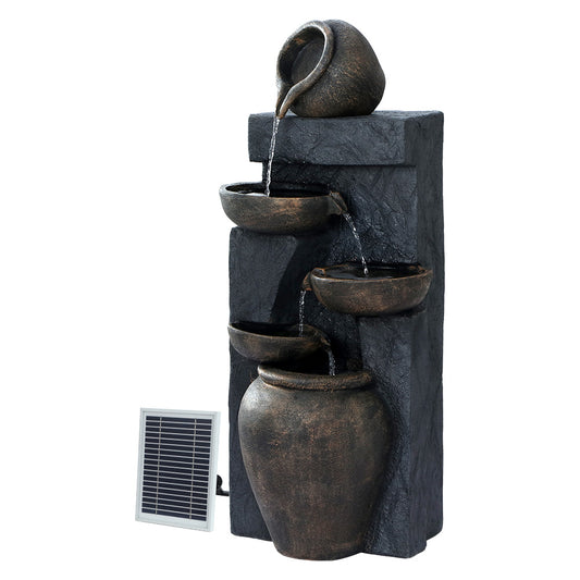 Gardeon Solar Water Feature 5-Tier 99cm