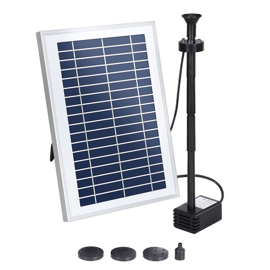 Gardeon Solar Pond Pump with Battery LED Lights 4.4FT