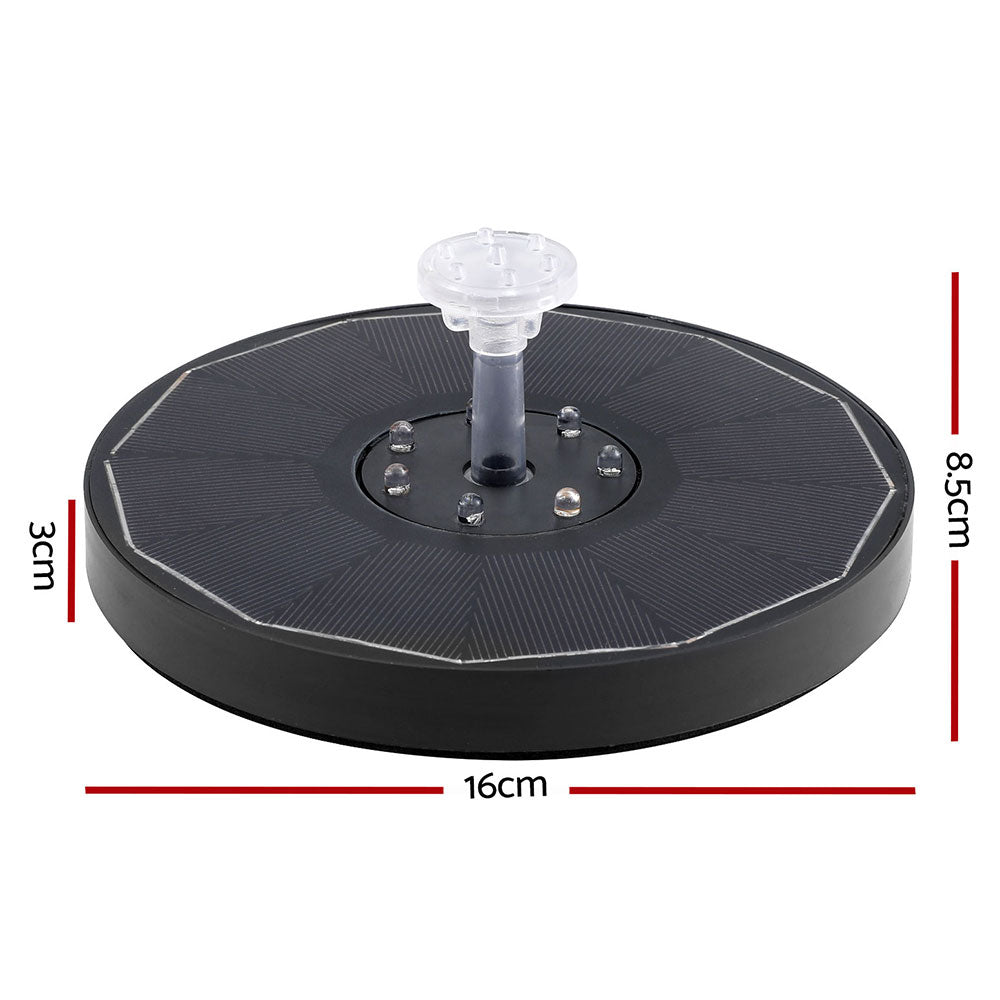 Floating Solar Pond Water Fountain Pump with LED Light - Outdoor Fountains