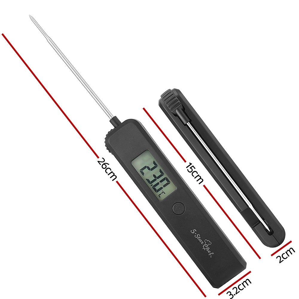 Thermometer 5-Star Chef Instant Read BBQ Meat Cooking Fast Smoker Jam Pizza