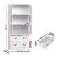 Artiss Buffet Sideboard 180cm Hutch Storage Cabinet Kitchen Drawer Door White