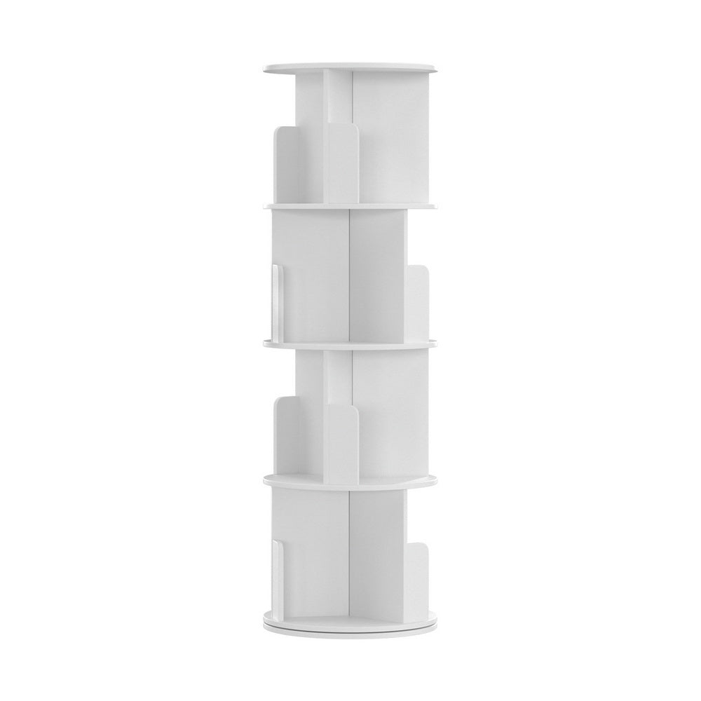 White bookshelf with tiers edie dshelf wh