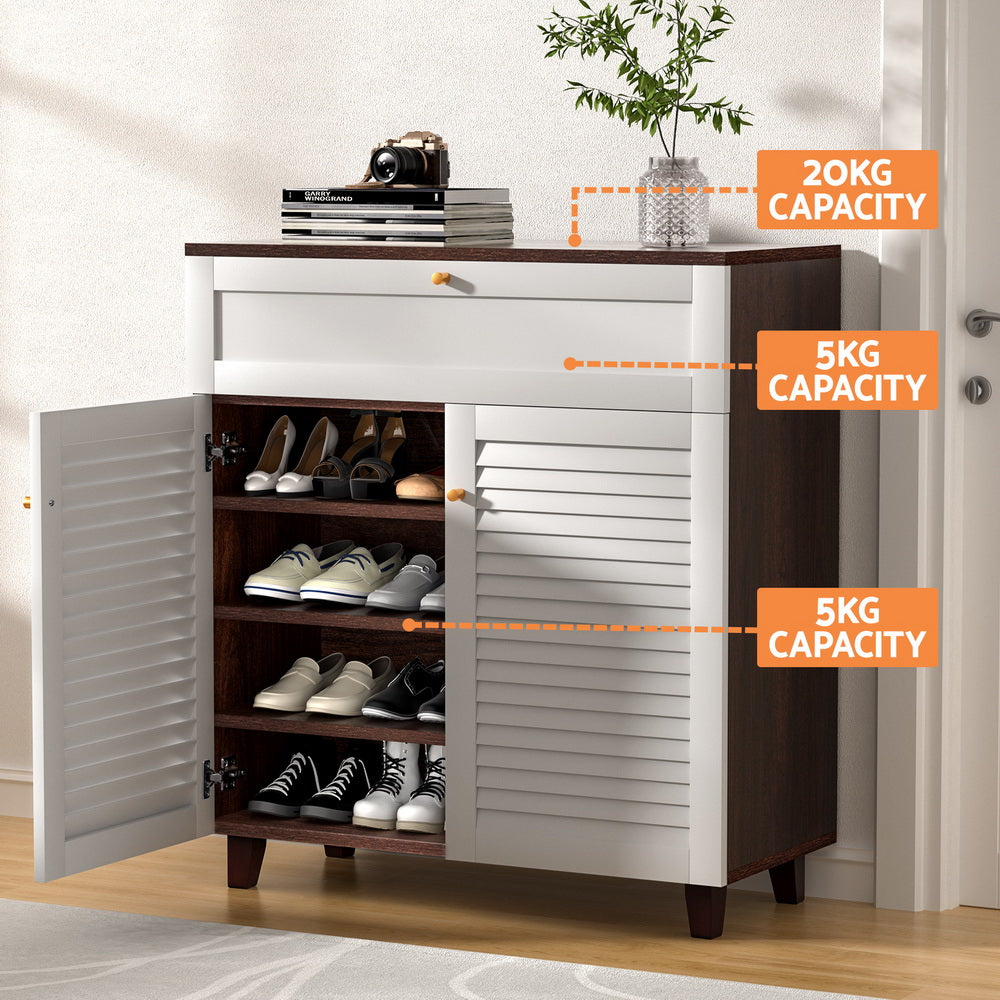 Shoe Rack Cabinet Storage Drawer 16 Pairs