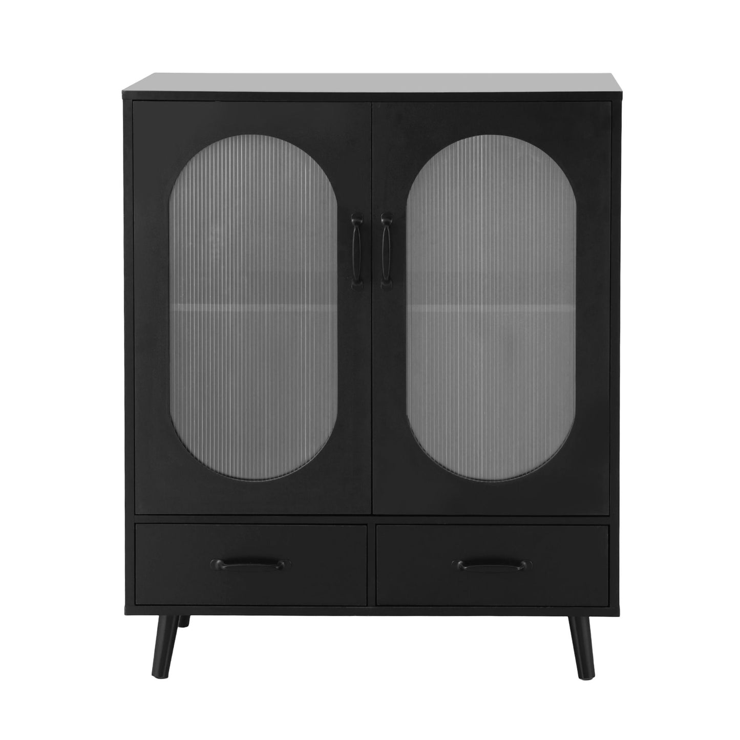 Buffet Sideboard Double Doors - Black