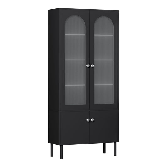 Buffet Sideboard Cupboard Cabinet - Black