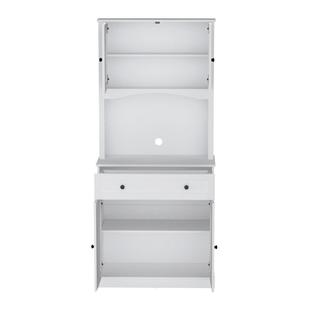 Buffet Sideboard Cabinet Cupboard Pantry Storage Shelves Hutch - White