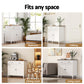 White 2 sideboard cabinet with buffet kitchen cupboard hallway