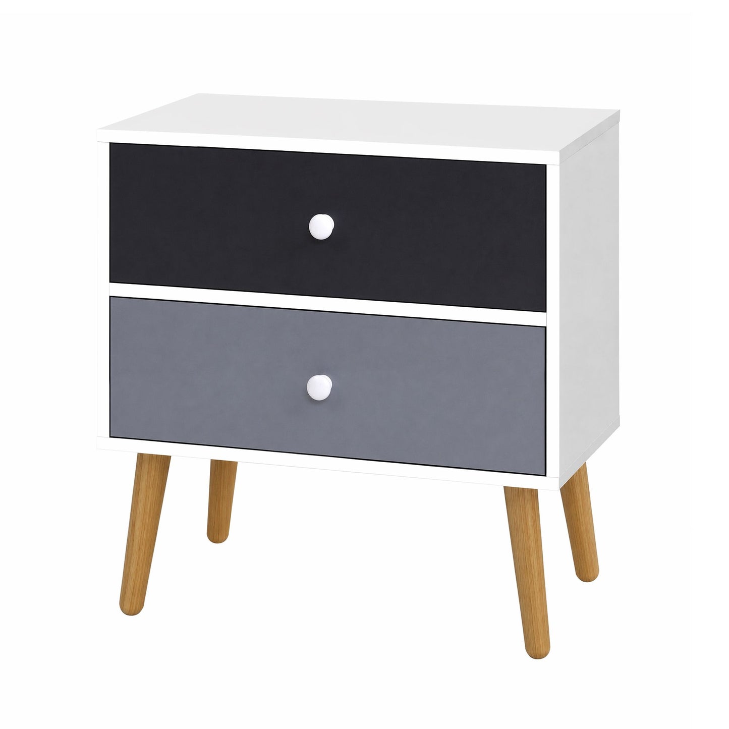 Bedside Tables Drawers Side Table Bedroom Storage Cabinet Lamp
