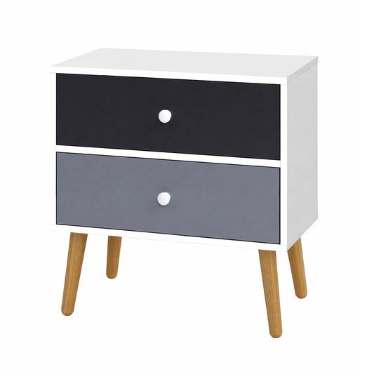 Bedside Tables Drawers Side Table Bedroom Storage Cabinet Lamp