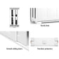 White sideboard cabinet with storage shelf table buffet