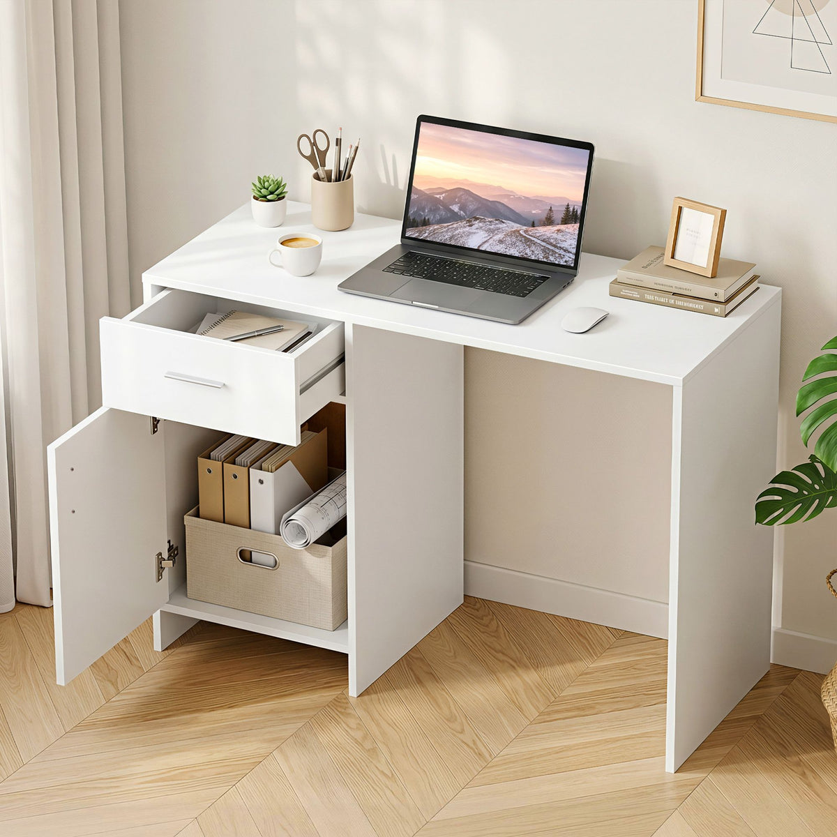 Computer Desk with Storage, Office