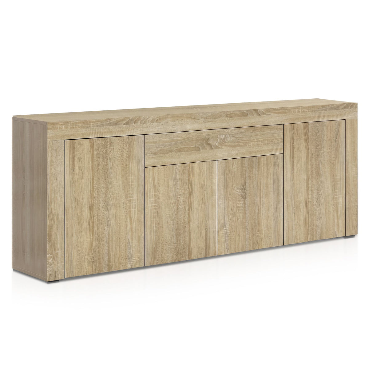 Buffet Sideboard Cabinet Storage 4 Doors Cupboard Hall Wood Hallway Table