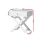 Bedside Table Drawers Side Table Nightstand White Qara Furni