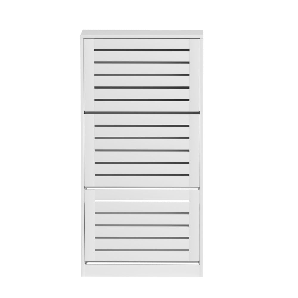 White shoe storage cabinet
