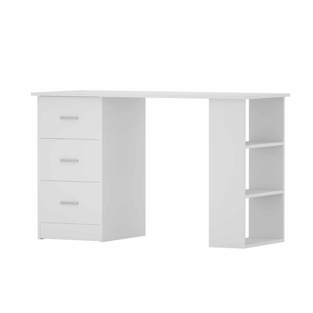 Office Computer Desk Student Study Table Workstation 3 Drawers Shelf 120cm