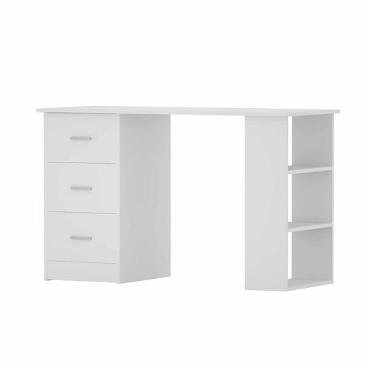 Office Computer Desk Student Study Table Workstation 3 Drawers Shelf 120cm
