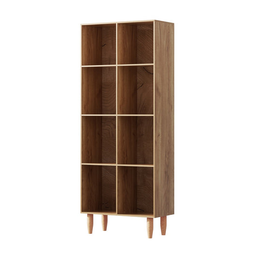 Artiss Bookshelf Bookcase 4 Tiers LEOR Walnut