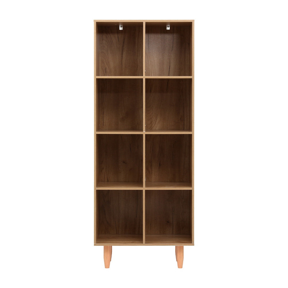 Bookshelf Bookcase 4 Tiers LEOR Walnut