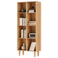 Bookshelf Bookcase 4-Tiers LEOR - Walnut