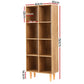 Bookshelf Bookcase 4-Tiers LEOR - Walnut