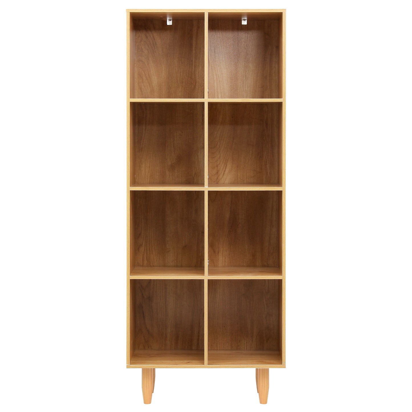 Bookshelf Bookcase 4-Tiers LEOR - Walnut