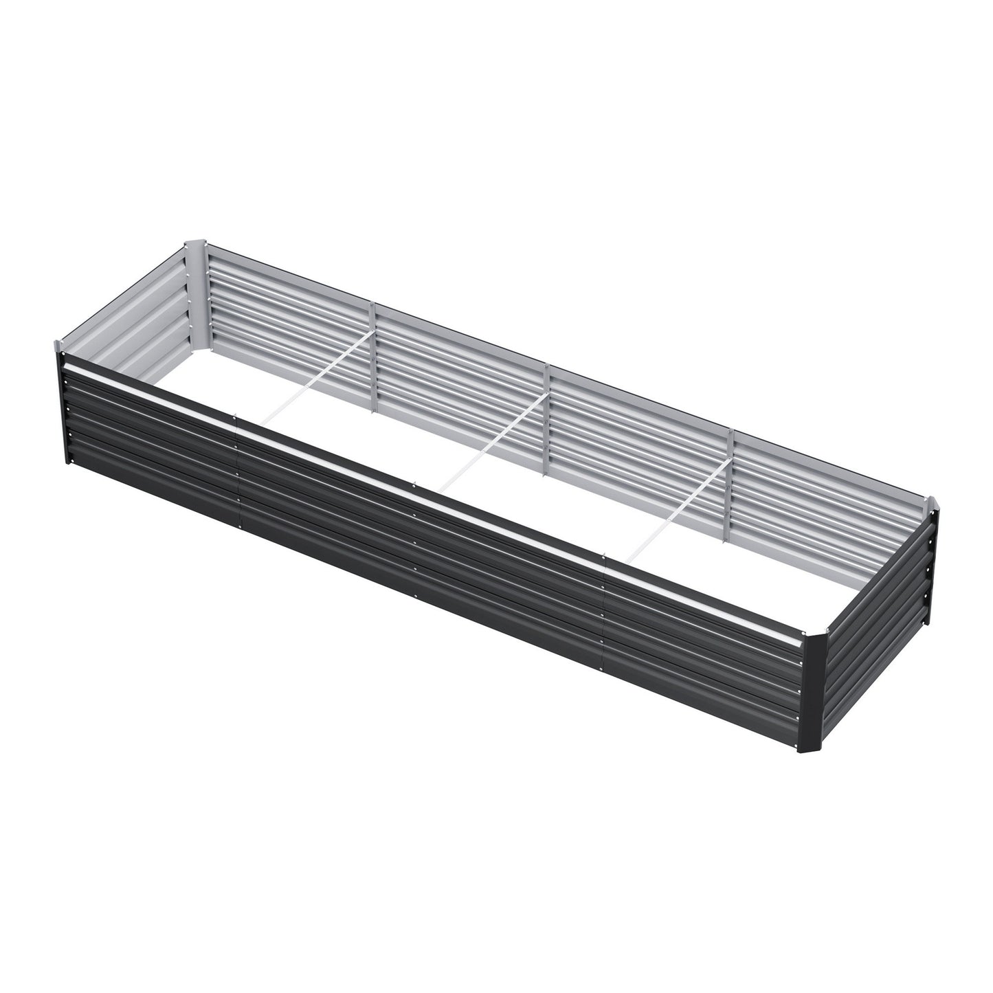 Garden Bed 240X80X45cm Planter Box Raised Container - Galvanised Herb