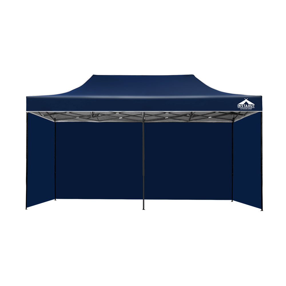 Gazebo Pop Up Marquee 3x6 Folding Tent Gazebos Camping 500D Oxford Navy