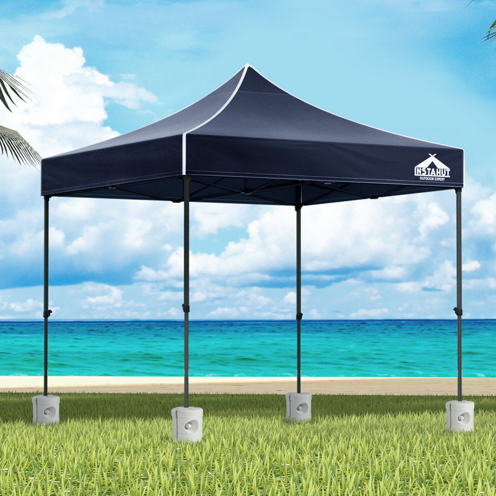Gazebo Pop-Up Marquee 3x3 Outdoor Wedding Base Pod Kit - Navy