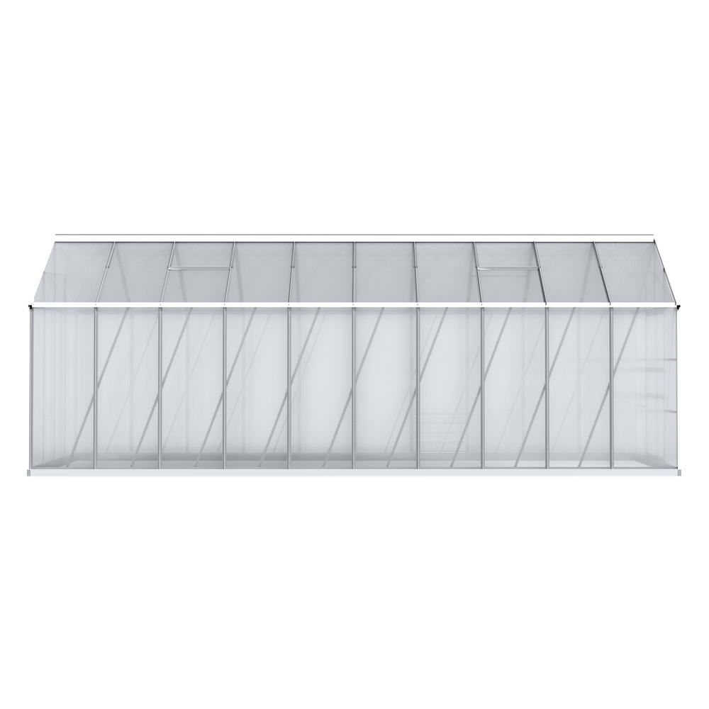 Greenhouse Aluminium Large Garden Shed 6X2.4M