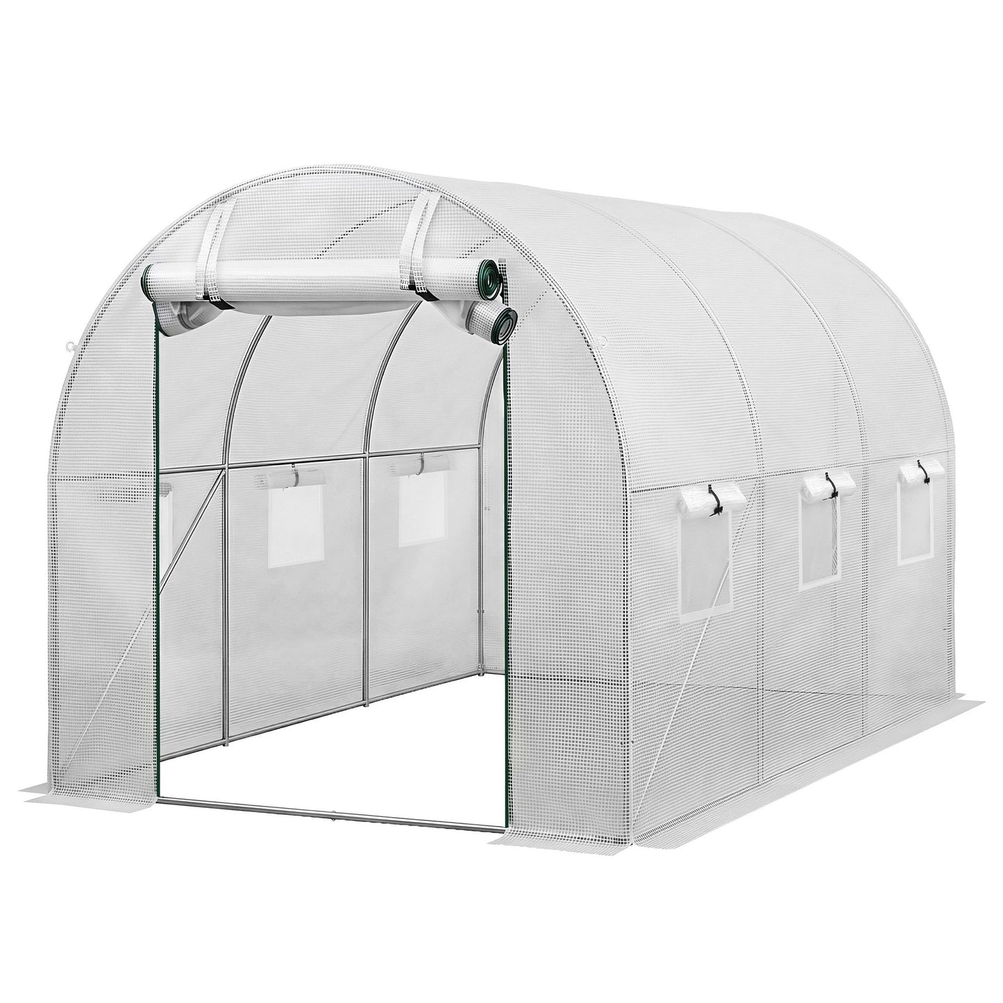 Green Fingers Greenhouse 3x2x2M Walk in Green House White