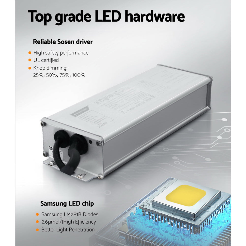 LED Grow Light 1500W - Full Spectrum Indoor Veg Flower All Stage