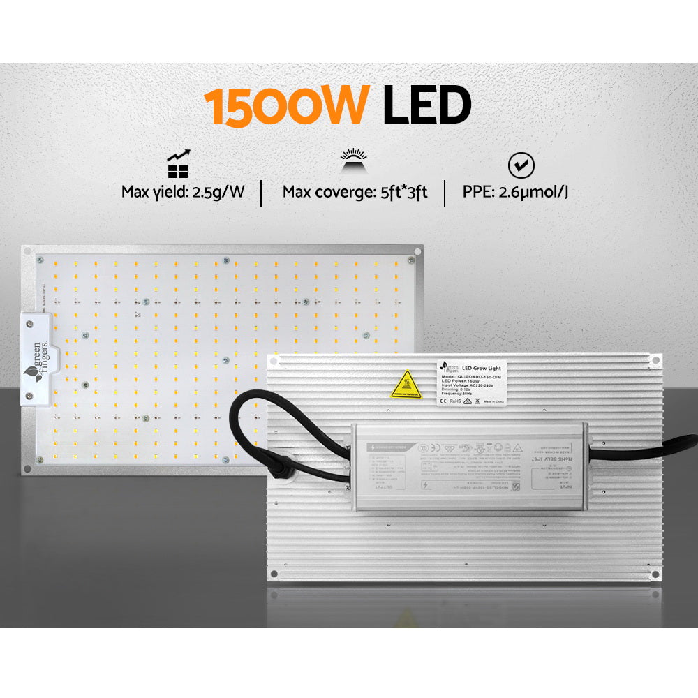 LED Grow Light 1500W - Full Spectrum Indoor Veg Flower All Stage