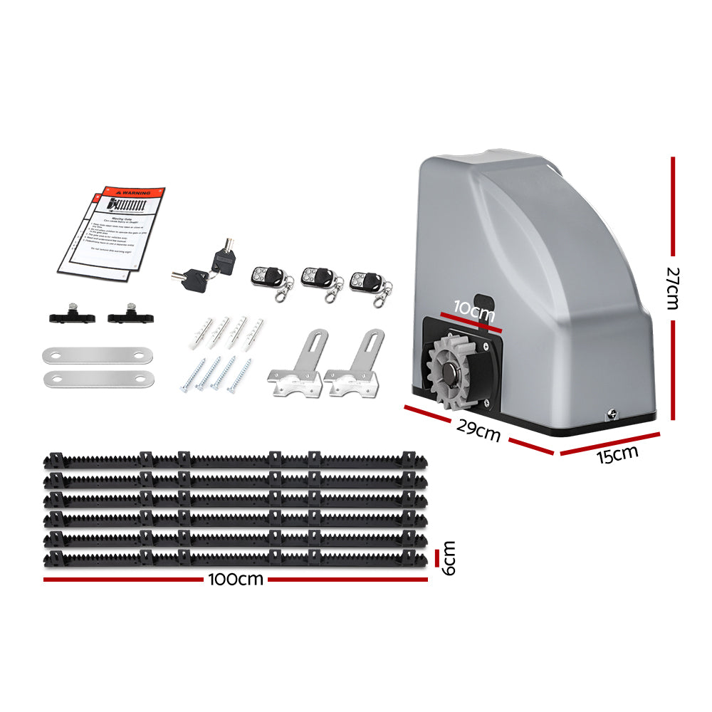 Automatic Sliding Gate Opener Lockm Kit with Keypad 6M 800KG